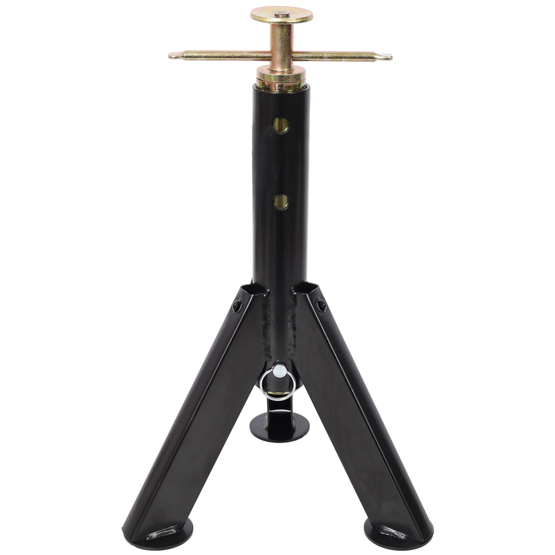 RV Adjustable Telescoping Stabilizer Jack Stand Supports Stabilizer, 16" To 30" (Set of 2) - Black