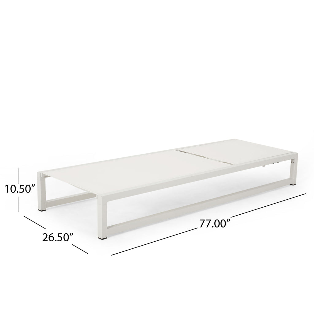 Venice - Classic Chaise Lounge With Adjustable Aluminum Frame
