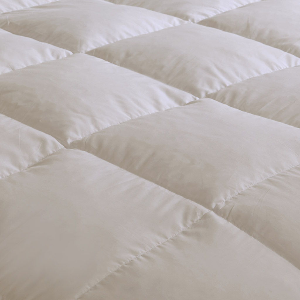 Heavy Warmth - Goose Feather and Down Oversize King Comforter - Cream