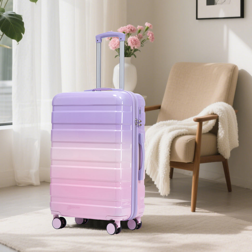 Luggage Set 20" /24" /28" With Combination Lock And Silent Wheels