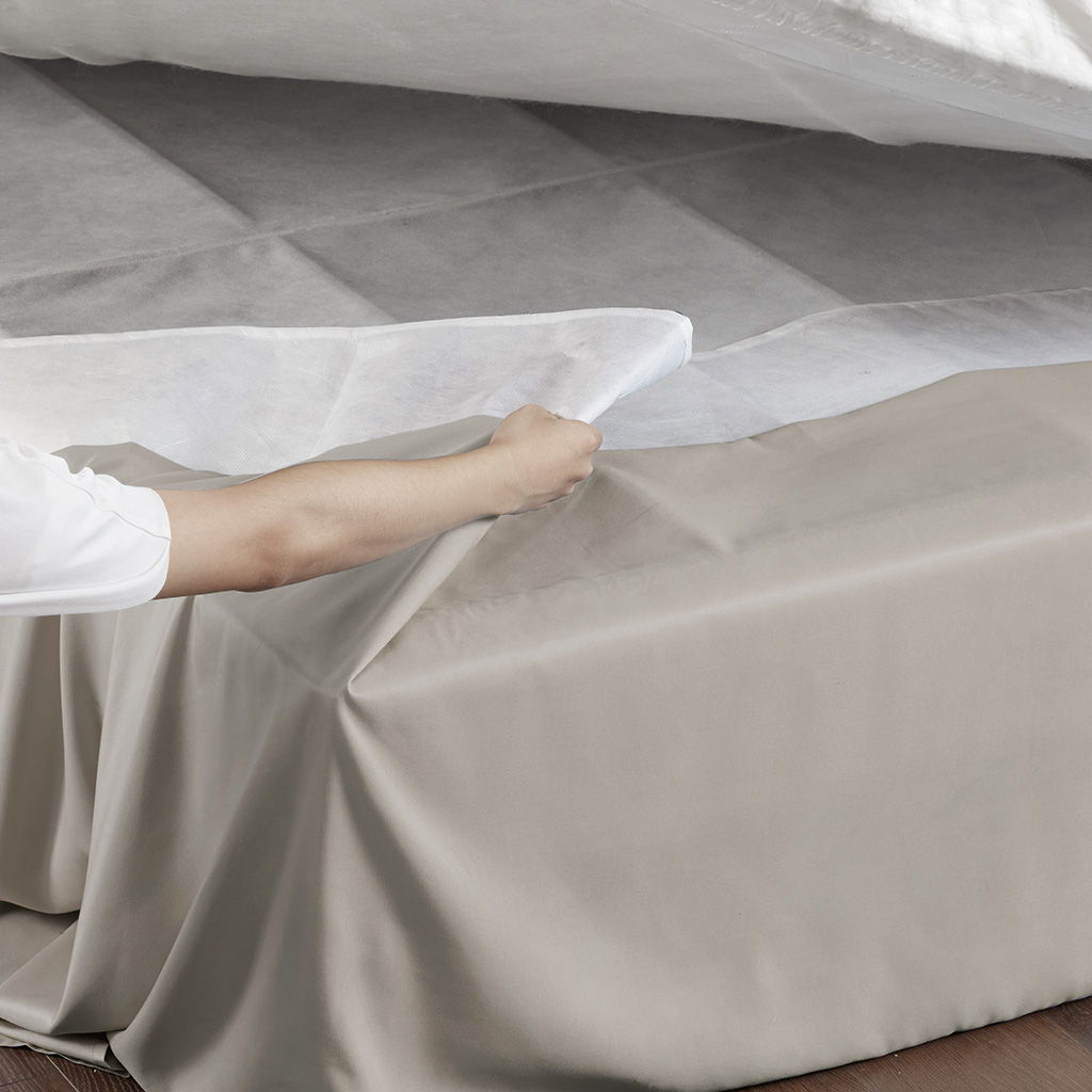 Simple Fit - Wrap Around Adjustable Bedskirt - Khaki