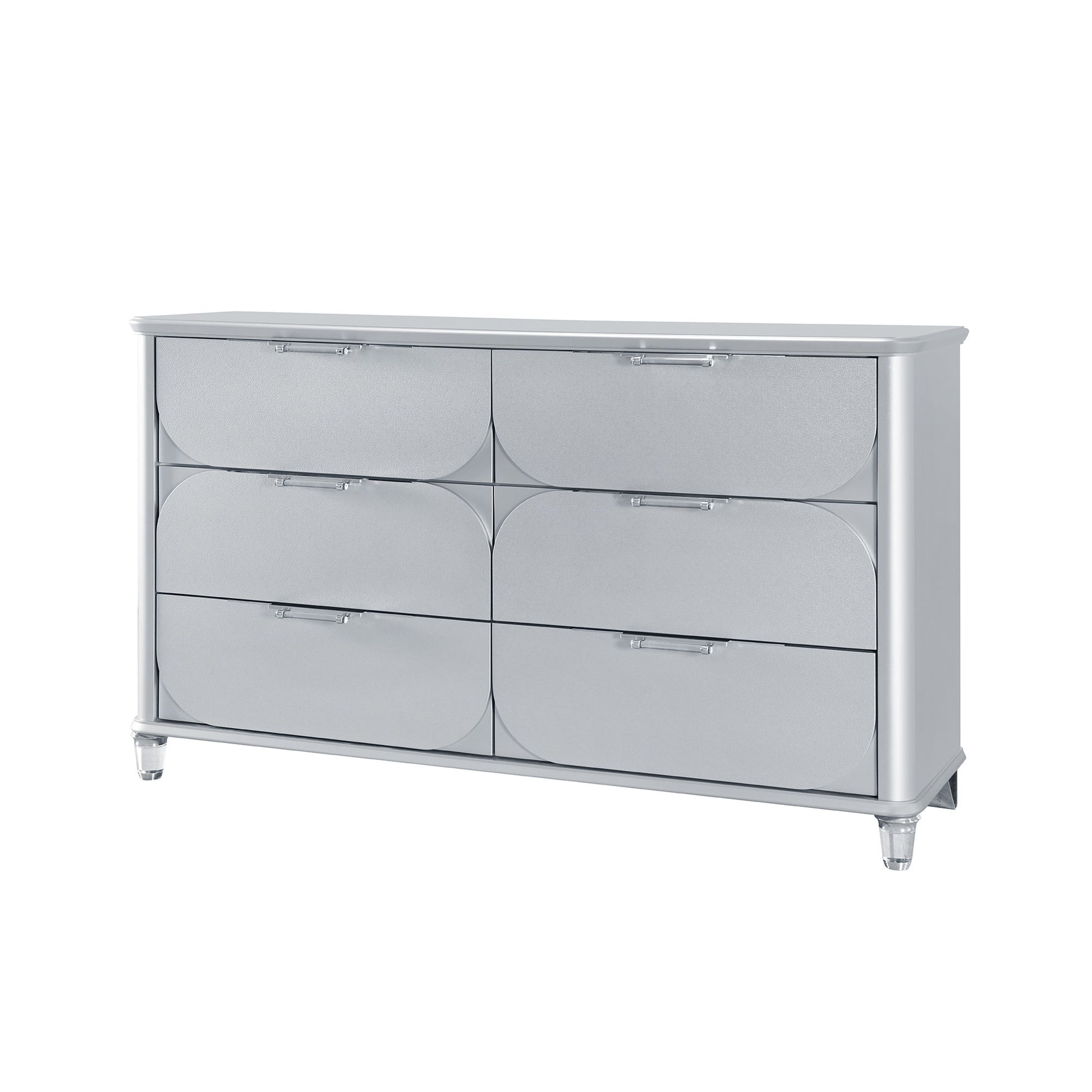 Laura - Dresser With Spacious Drawers - Silver