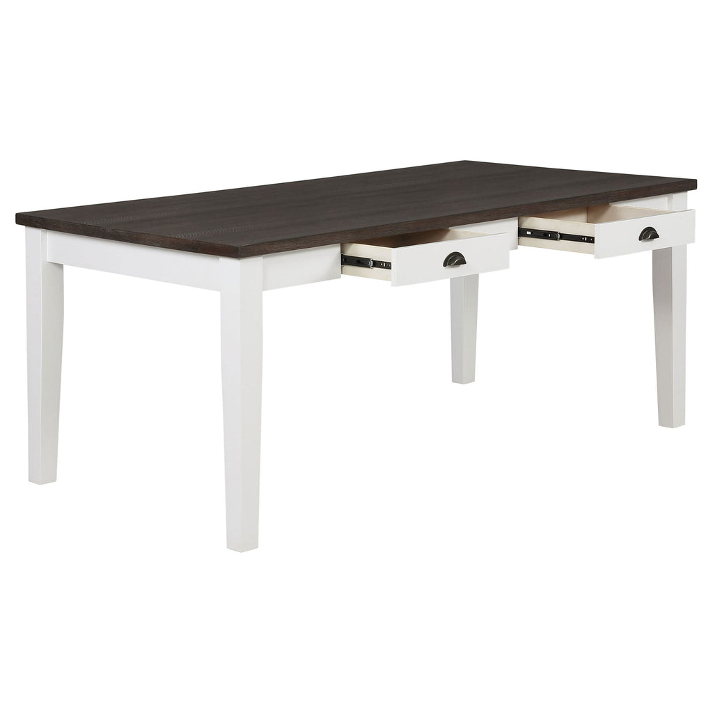 Preston - 2 Drawer Table - Antique White