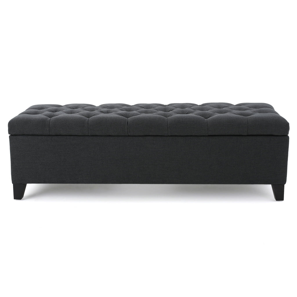 Glouster - Contemporary Storage Ottoman With Button Tufted Design