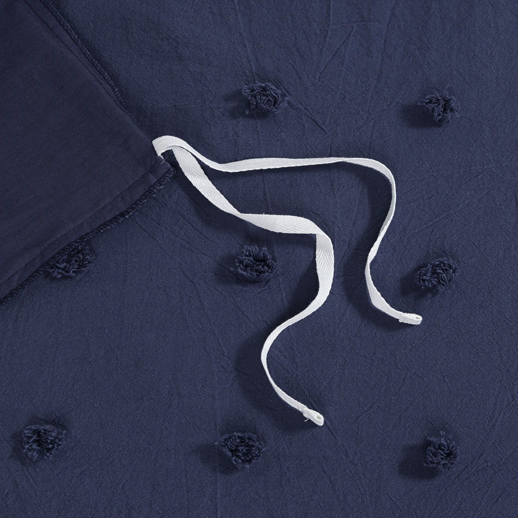 Brooklyn - Twin Duvet Cover Set - Indigo Blue