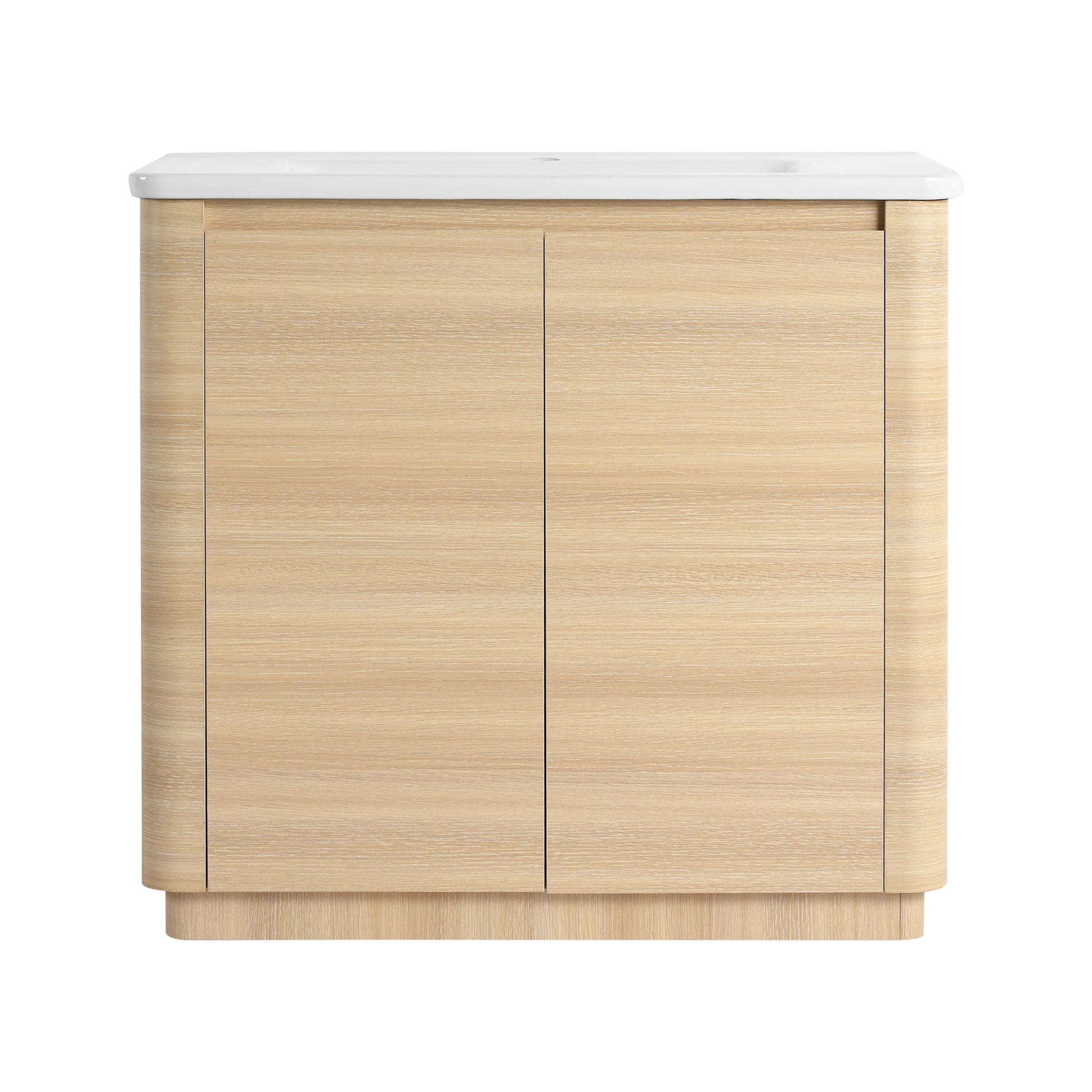 Freestanding Bathroom Vanity With Sink & 2 Soft Close Doors