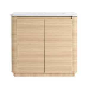 Freestanding Bathroom Vanity With Sink & 2 Soft Close Doors