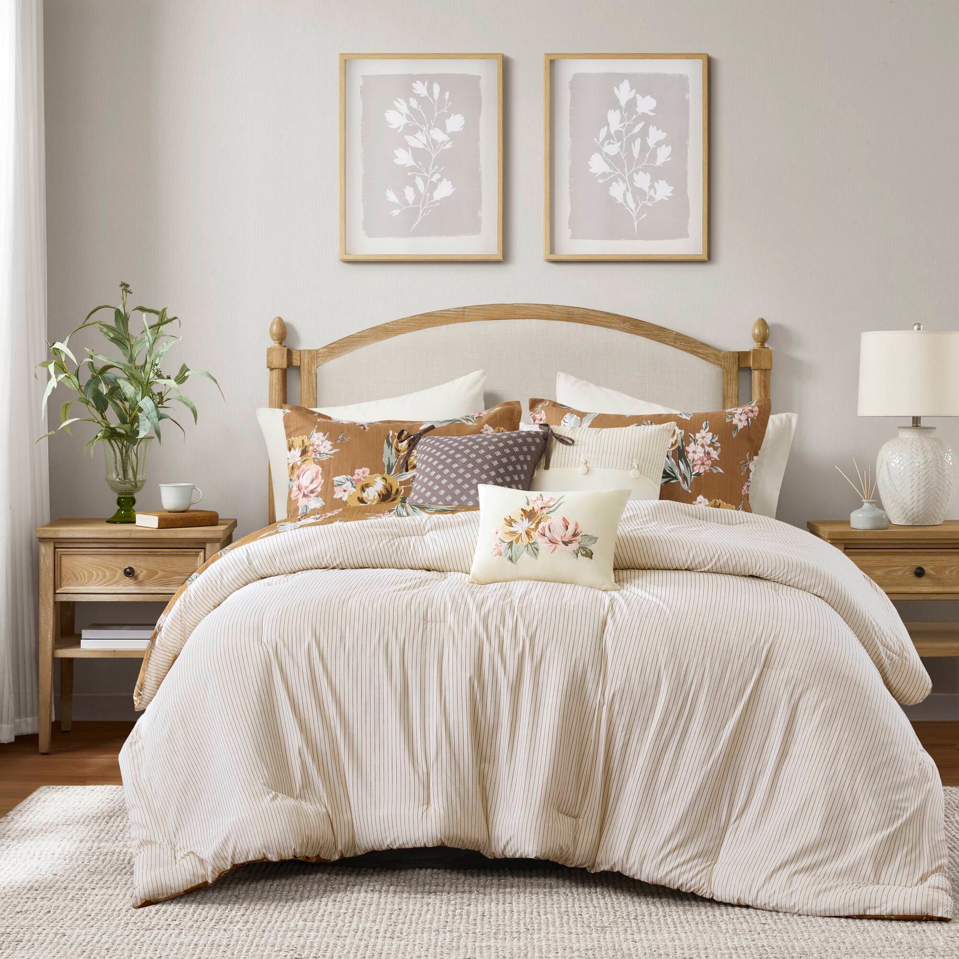 Salara - Comforter Set - Terracotta