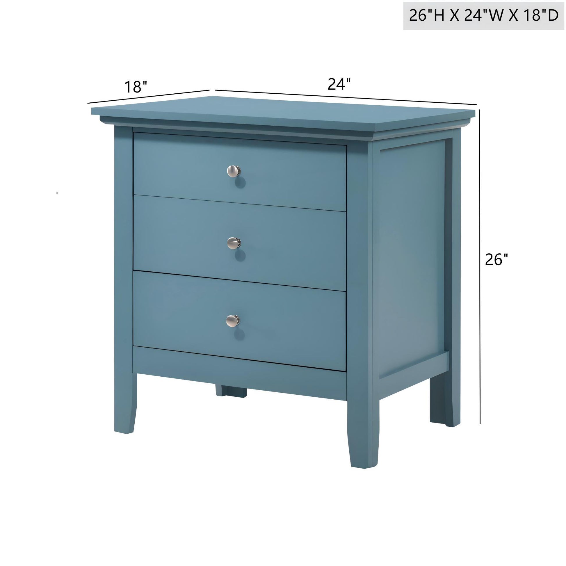 Hammond - 3 Drawer Nightstand