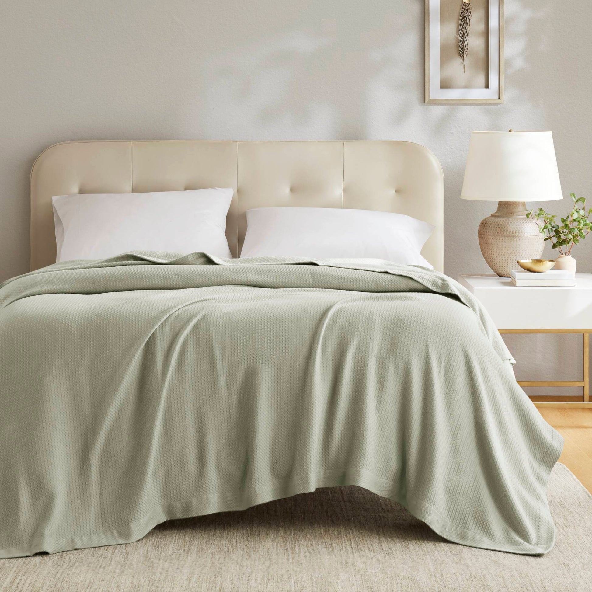 Egyptian Cotton - Full/Queen Blanket - Sage Green