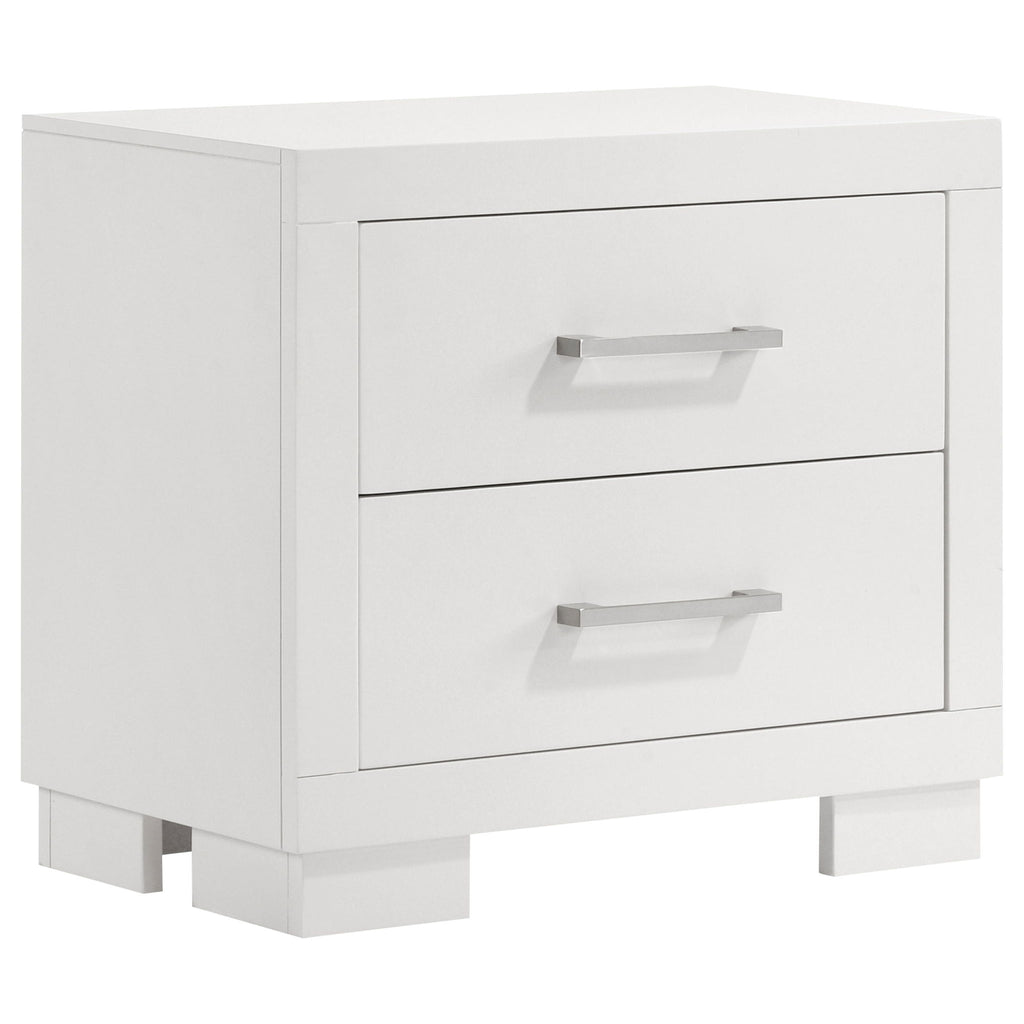 Copper - 2 Drawer Rectangular Nightstand