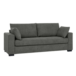 Upholstered Sofa With Toss Pillows - Dark Gray
