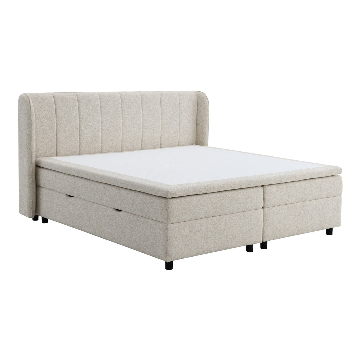 Adonia - Eastern King Storage Bed With Mattress Included - Beige