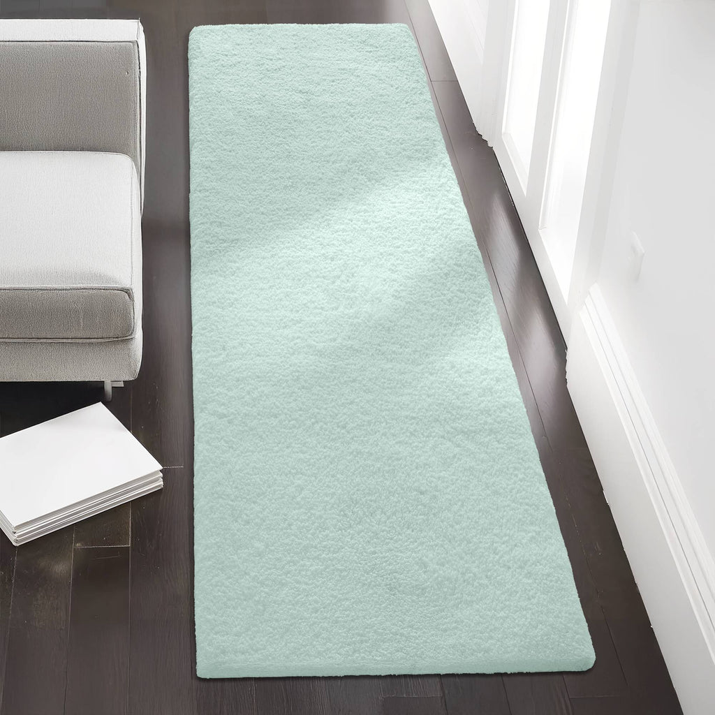 Marshmallow - 24" x 40" Bath Rug - Seafoam