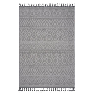 Guros - 8' X 10' Geometric Indoor / Outdoor Area Rug - White