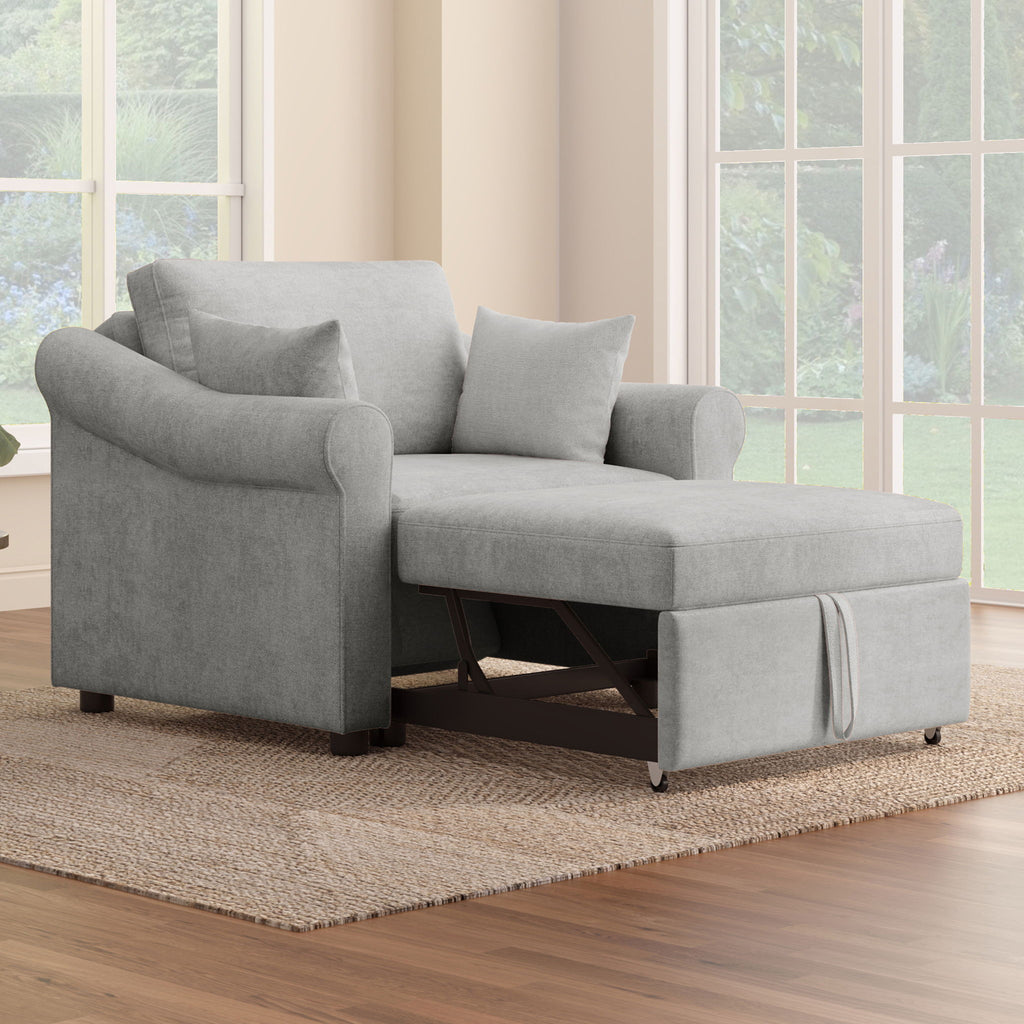 Convertible Sleeper Chair With Adjustable Backrest