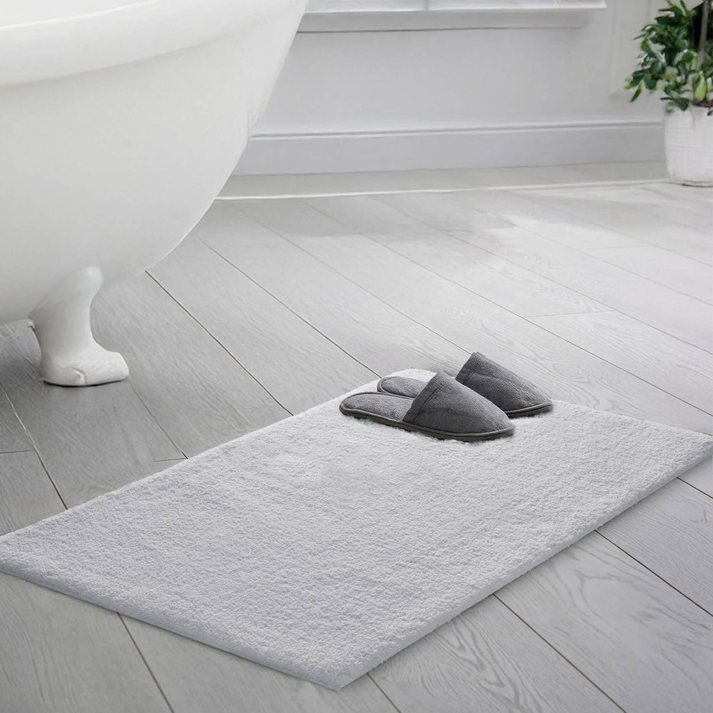 Marshmallow - 24" x 72" Bath Rug - Pearl Silver