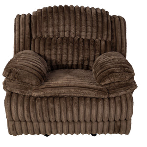 Contemporary Manual Motion Glider Recliner Chair With Padded Armrests And Smooth Rocking Function