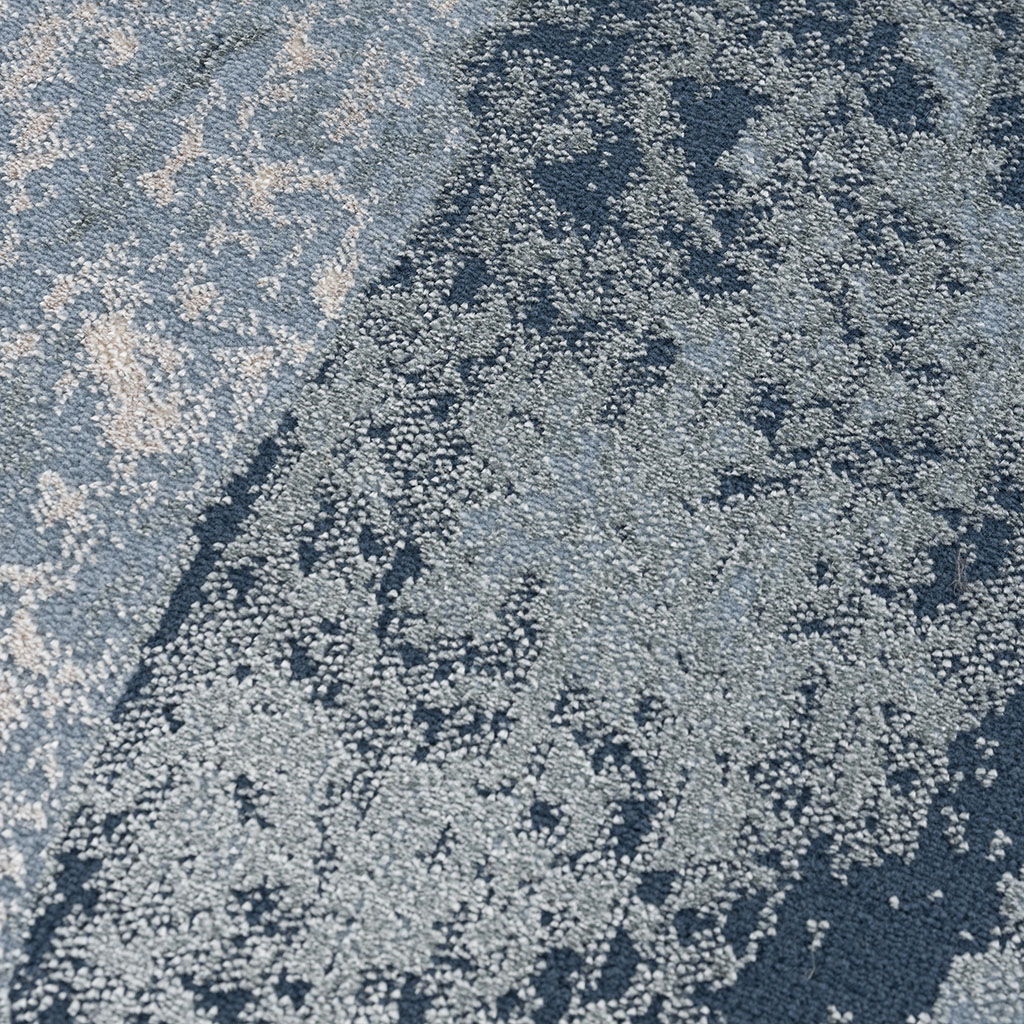 Grace - 5' X 7' Abstract Wave Area Rug - Blue