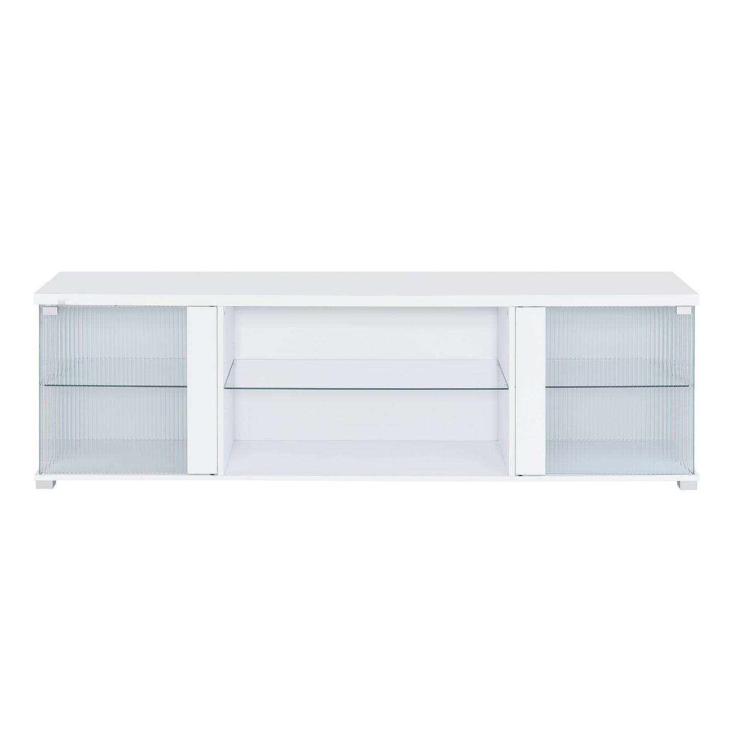 Chandra - 70"" TV Stand With LED - Glossy White