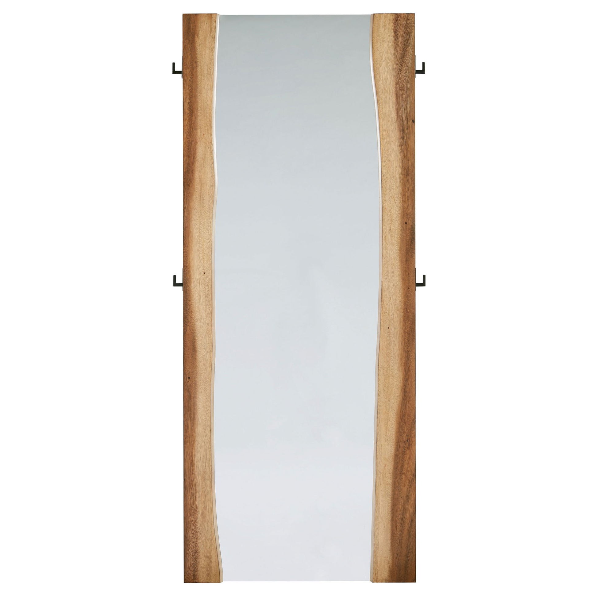 Beverly - Floor Mirror With Live Edge Design - Walnut