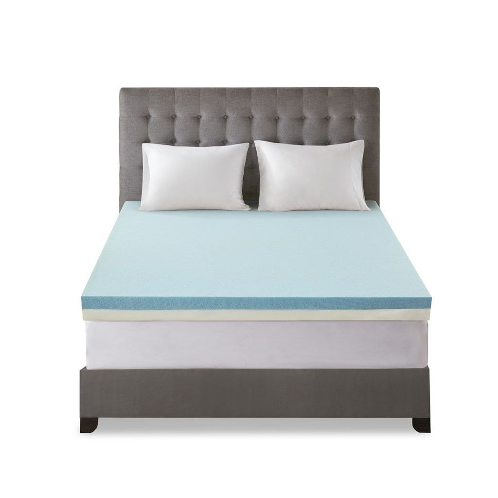 Memory Foam Mattress Topper - White