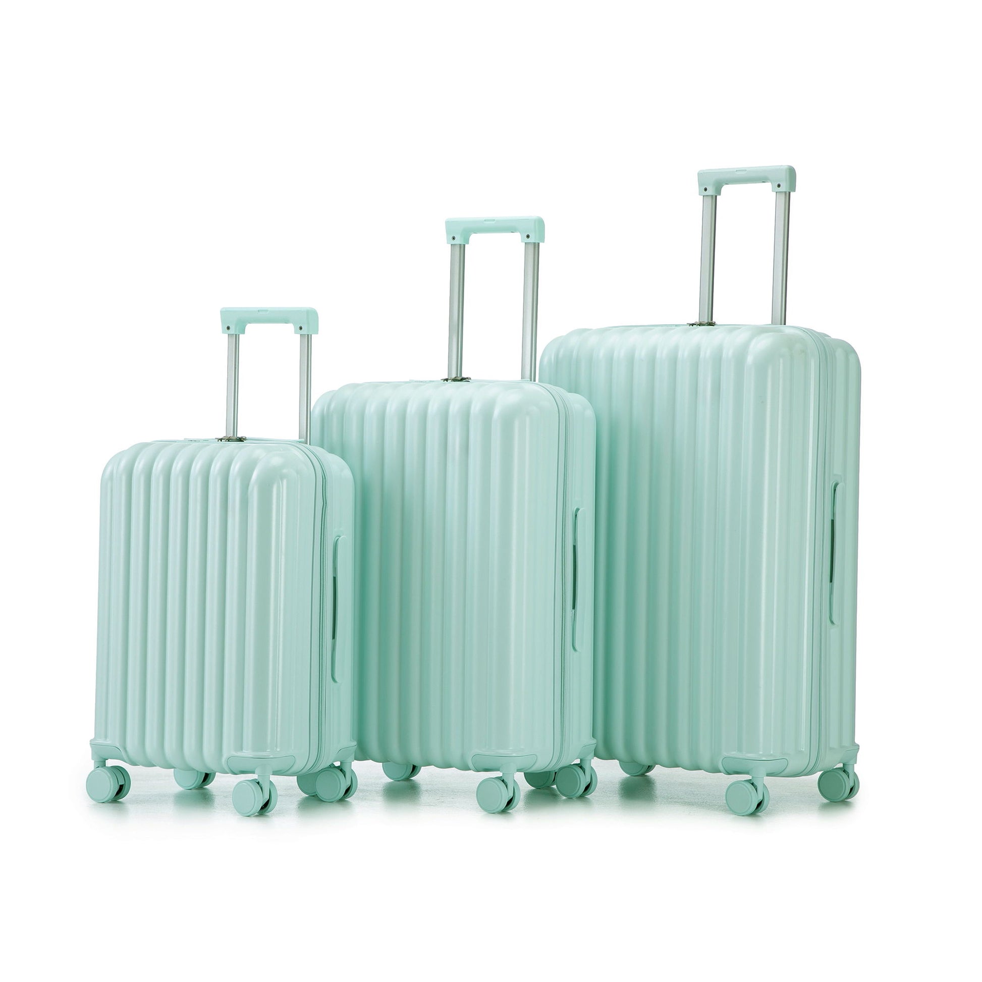 20" / 24" / 28" 3 Pieces / Set Spinner Wheel Luggage, Carry On Suitcase, With Cup Holder & USB Port & Phone Holder
