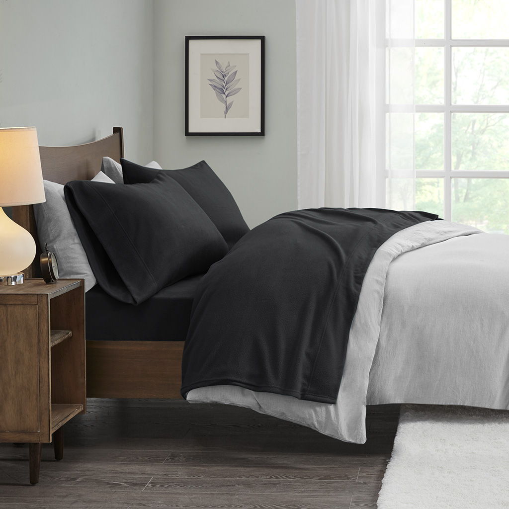 Twin Long Sheet Set - Black