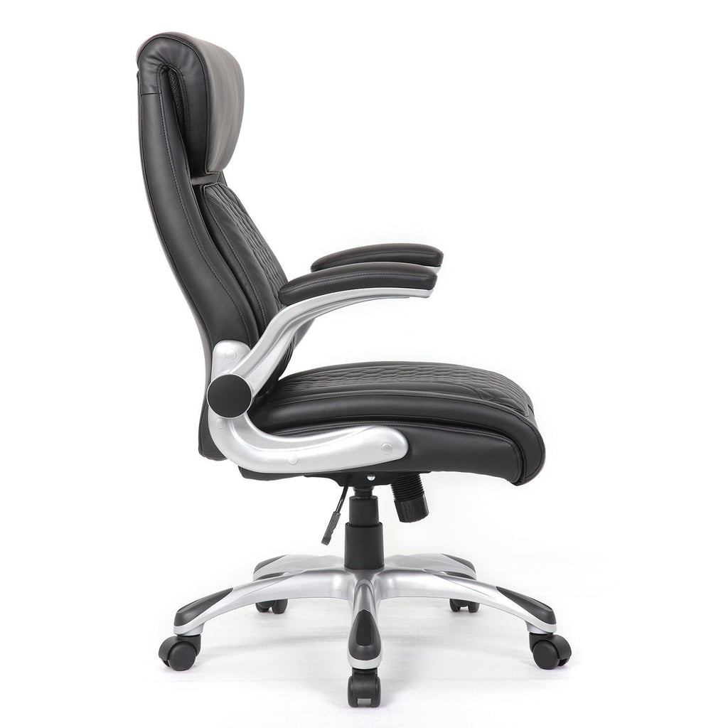 High Back Ergonomic Executive Office Chair, Adjustable Height And Lumbar Support For Home & Office - Black