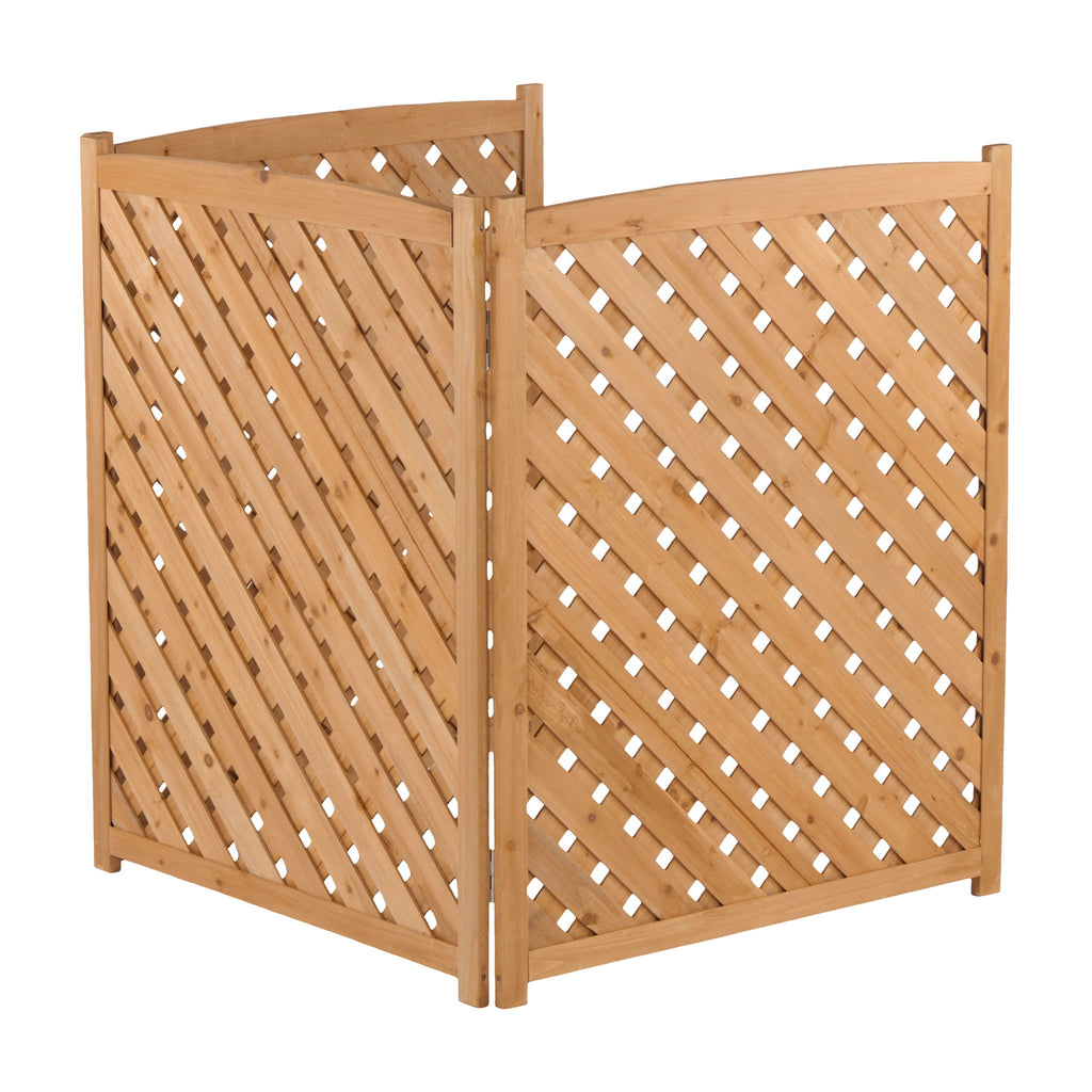 Outdoor 3 Panel Air Conditioner Fence Screen