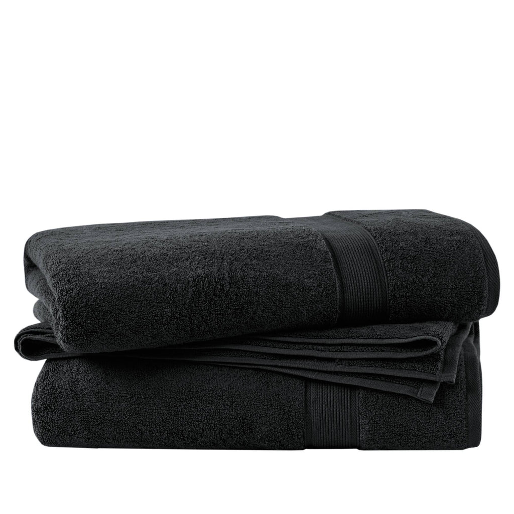 800GSM - Ultra-Soft Absorbent Towel Set - Black