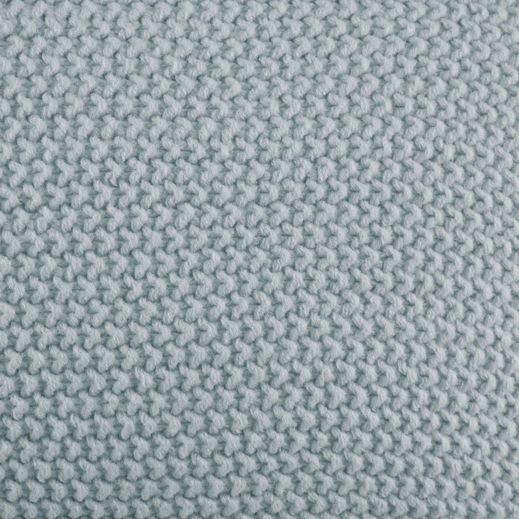 Bree Knit - Square Pillow Cover - Light Blue