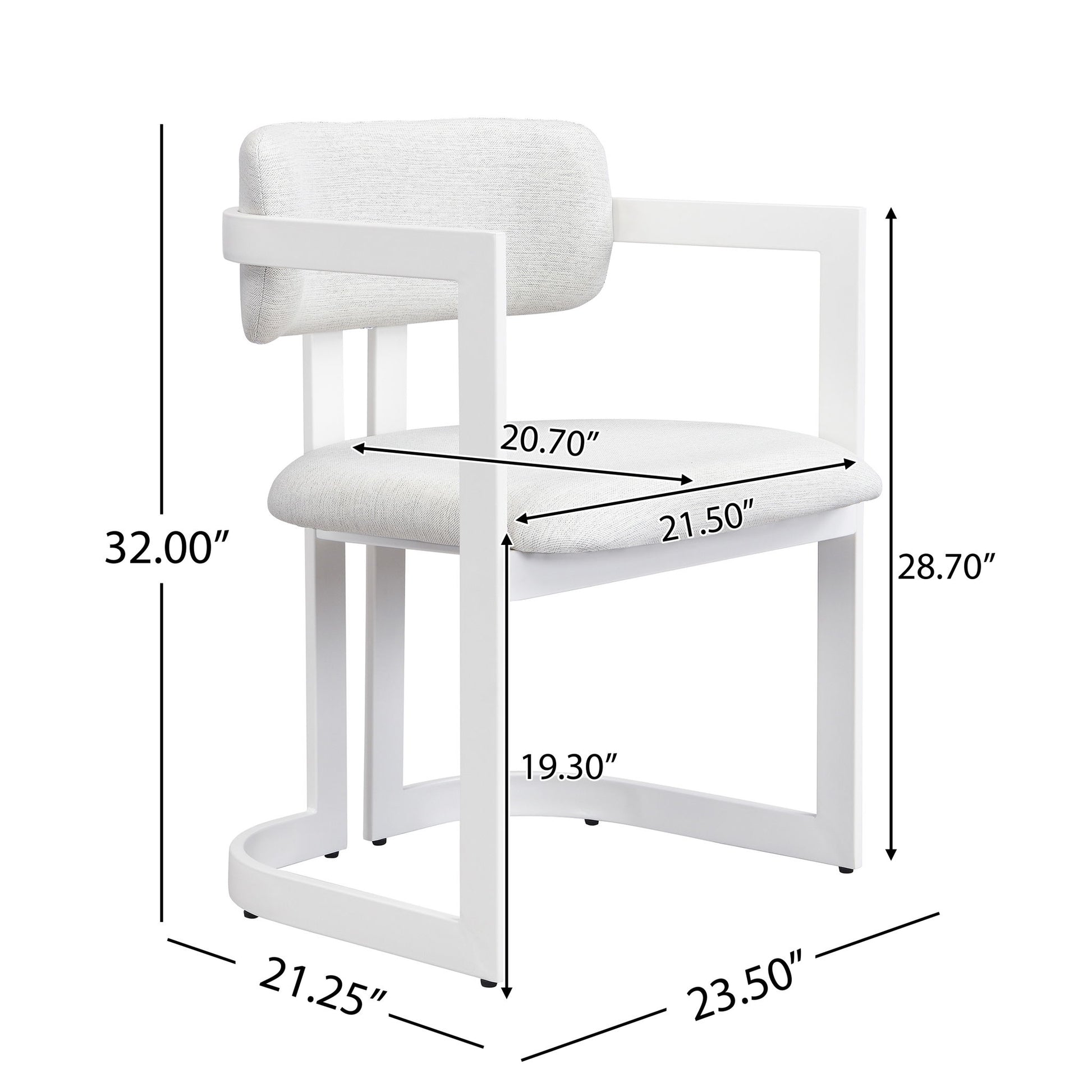 Upholstered Dining Armchairs (Set of 2)