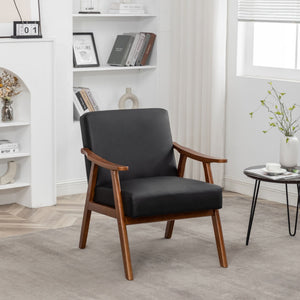 Accent Chair, Classic Mid Century Modern For Extra Seating