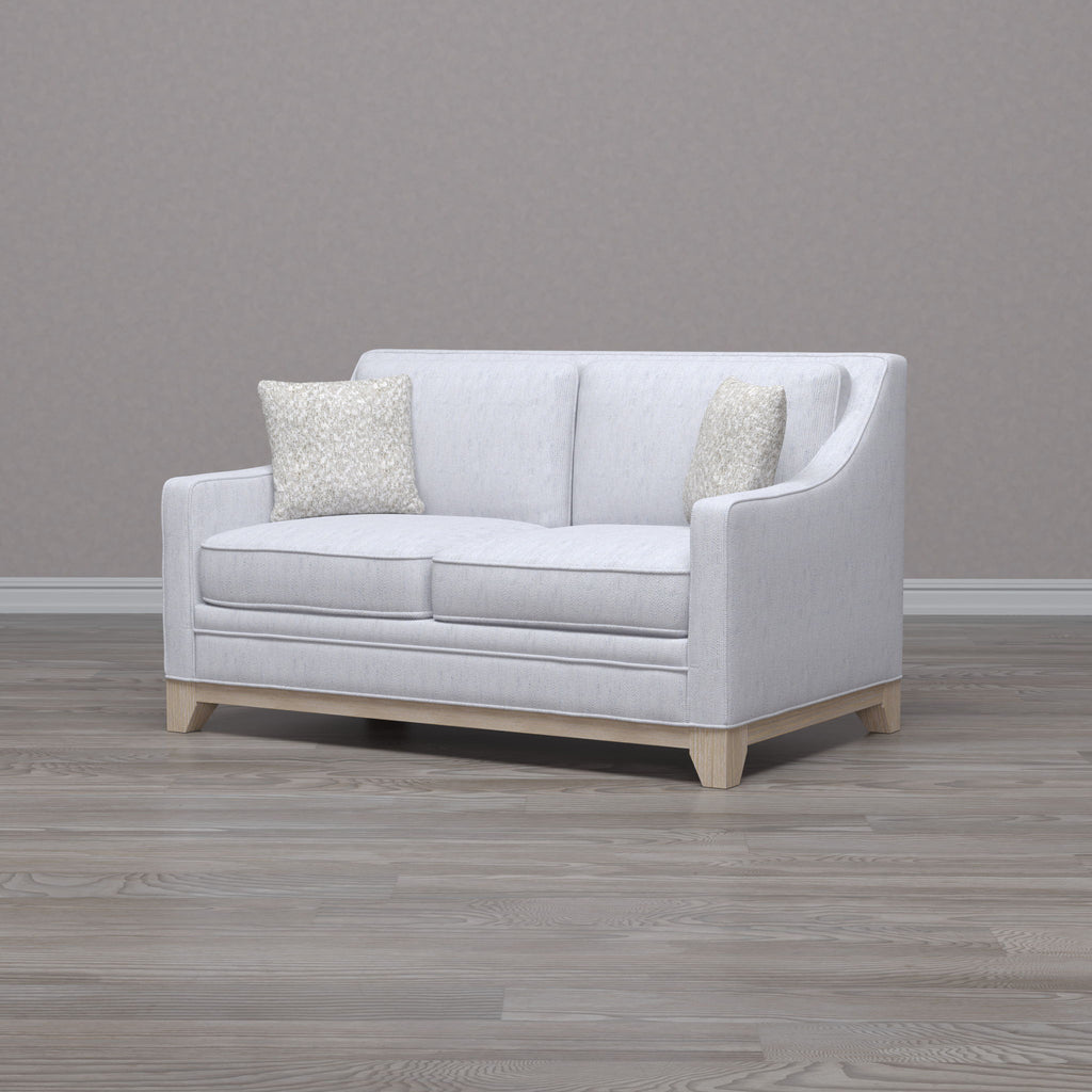 Loveseat With Casual Accent - Gray