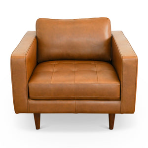 Catherine - Lounge Chair - Brown / Tan