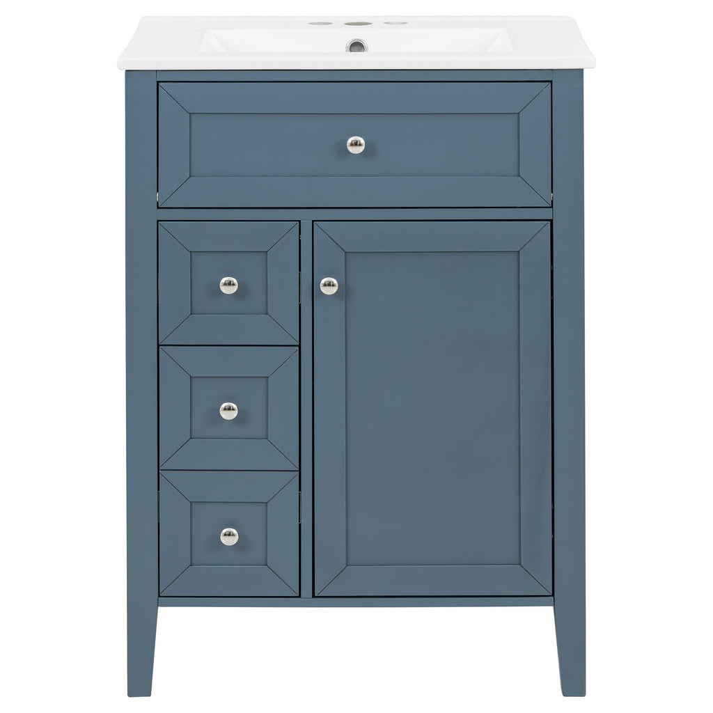 Bathroom Vanity With Sink, Soft Closing Cabinet