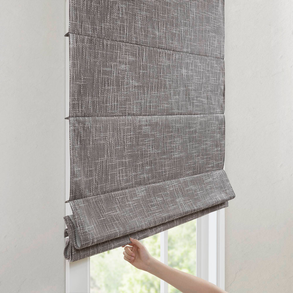 Quincy - 31x64" Total Blackout Cordless Roman Shade - Gray