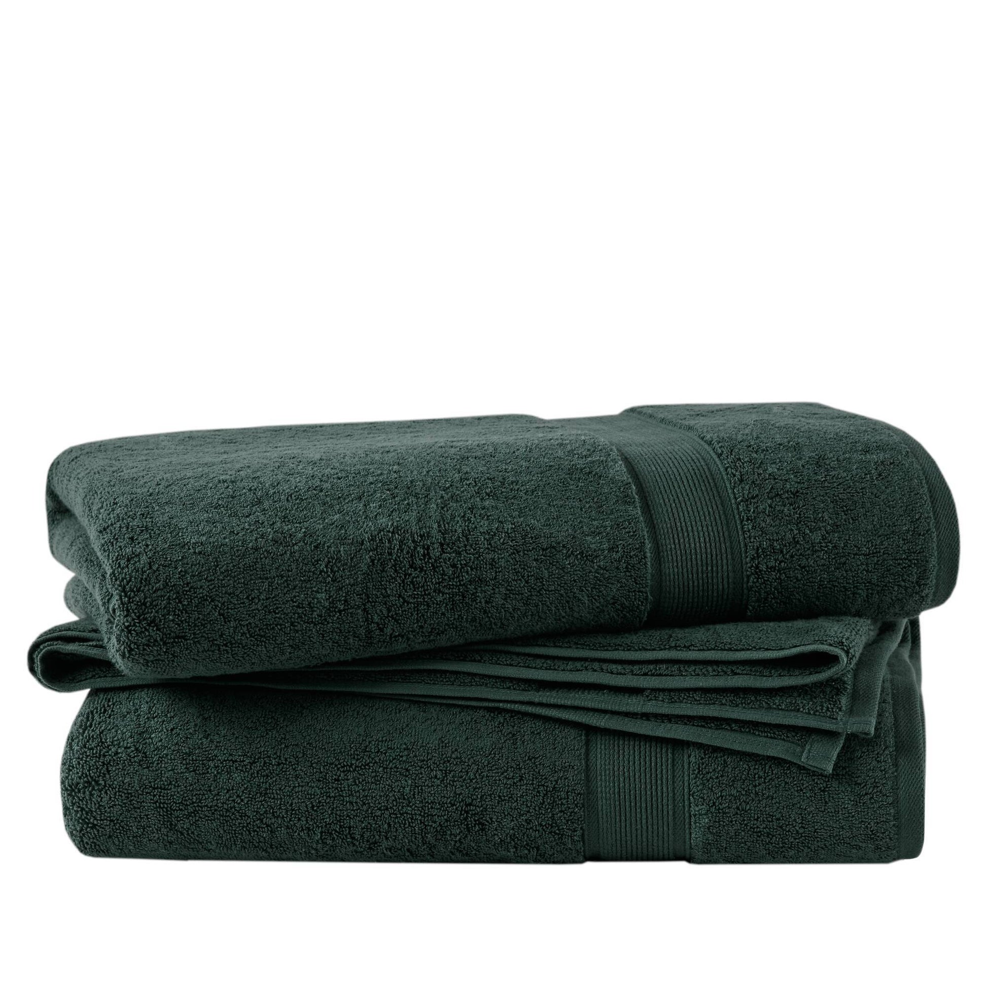 800GSM Ultra-Soft Absorbent Towel Set - Dark Green