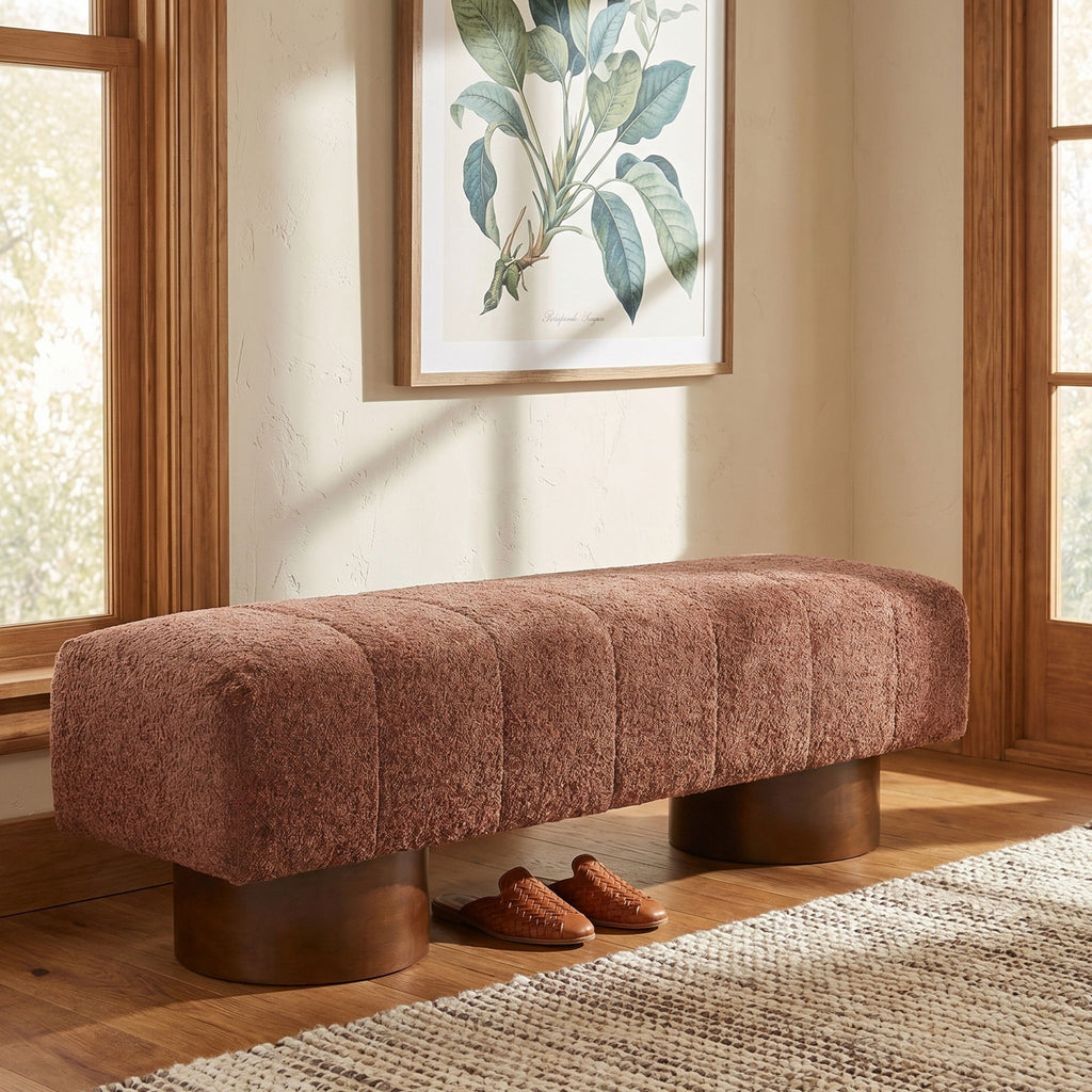 Modern Upholstered Dining Bench