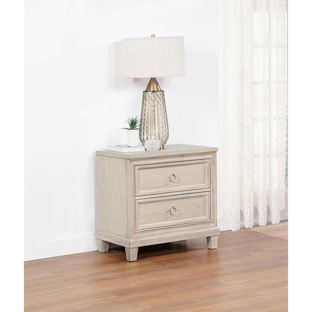 Wedner - 2 Drawer Nightstand - Oak