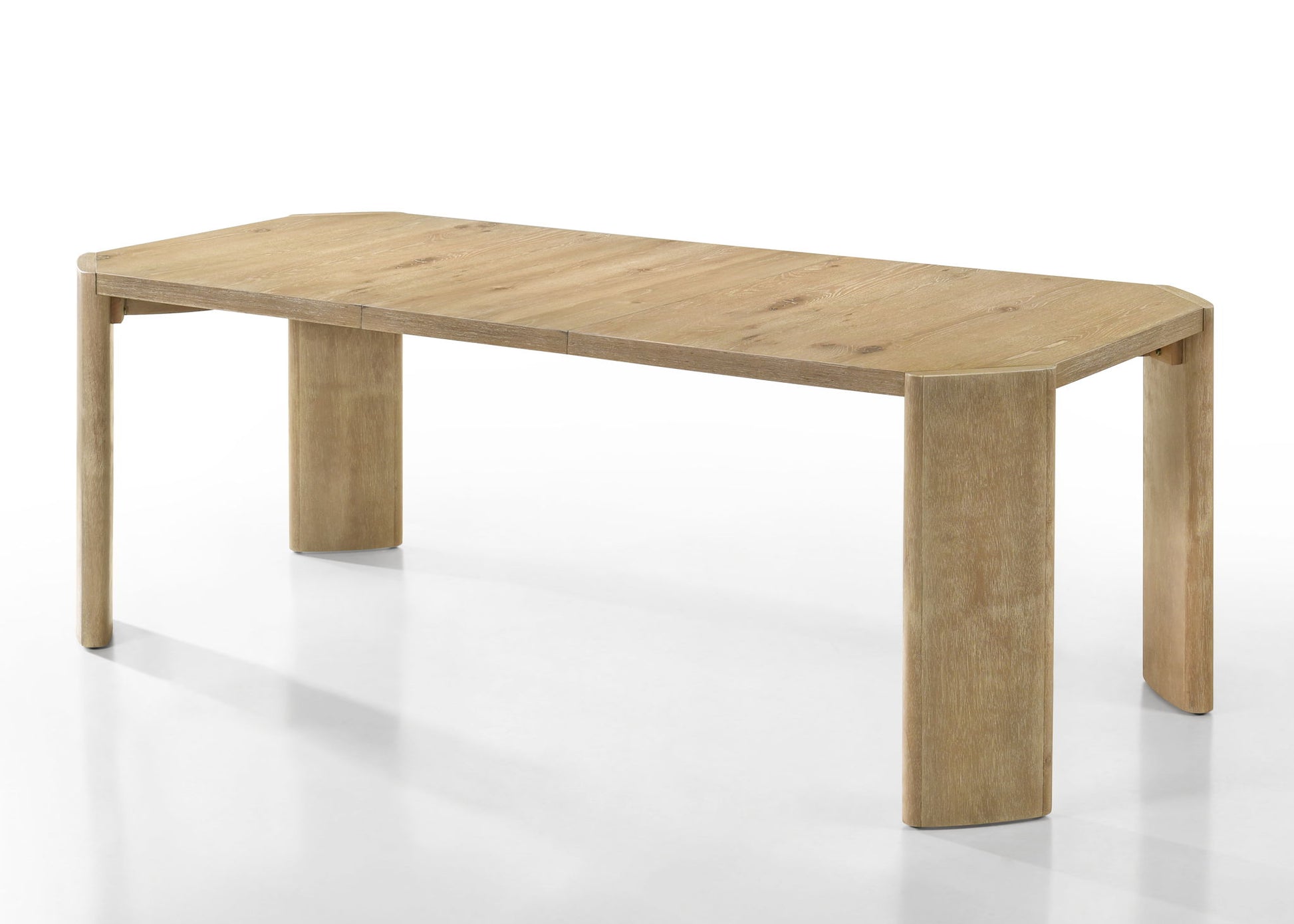 Magnus - 6 Piece Extendable Rectangular Dining Table Set With Dining Bench - Oak