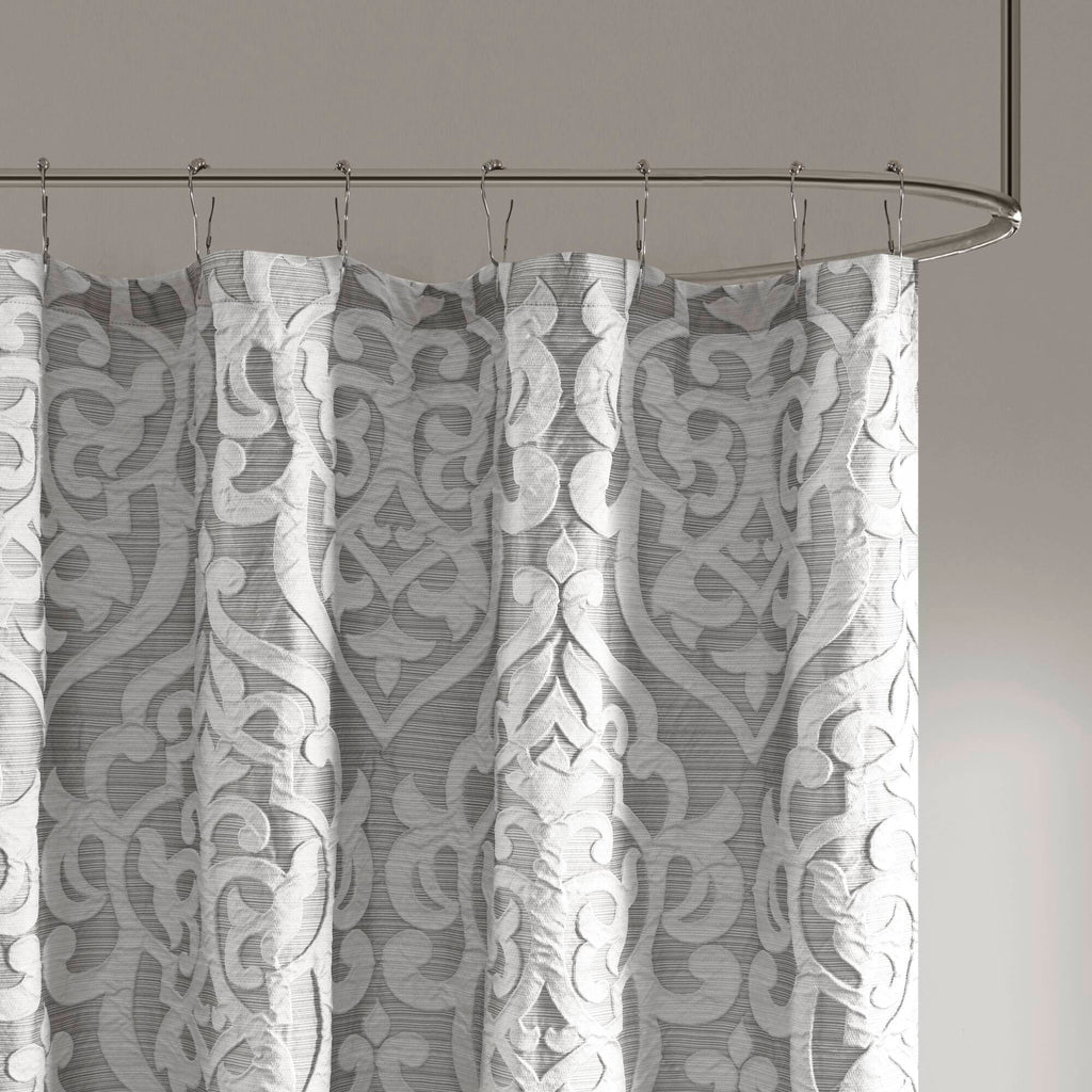 Odette - Shower Curtain - Silver