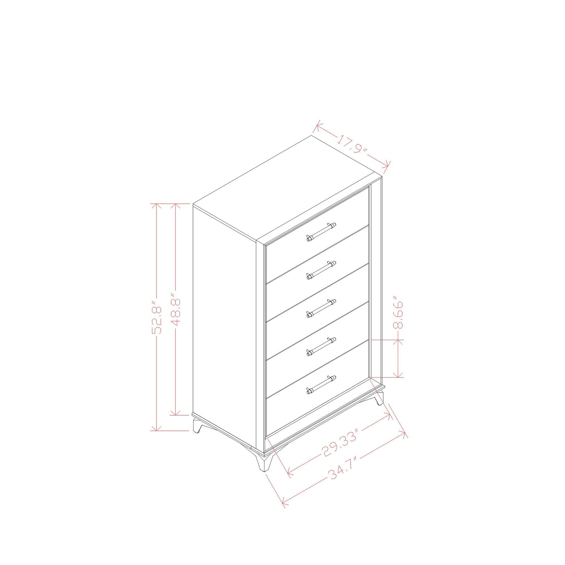 Star - Chest - White