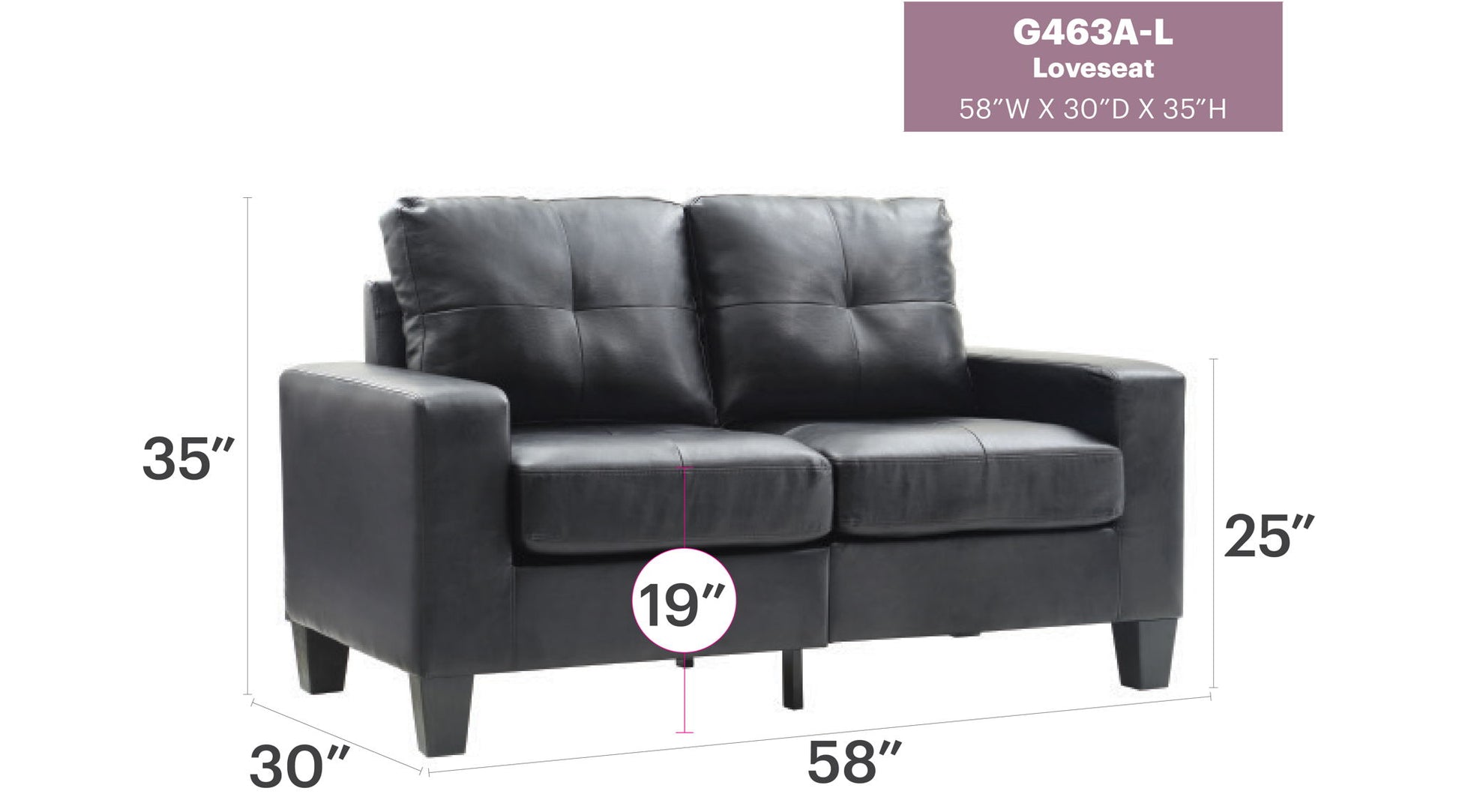 Newbury - Track Arm Loveseat For Cozy Spaces