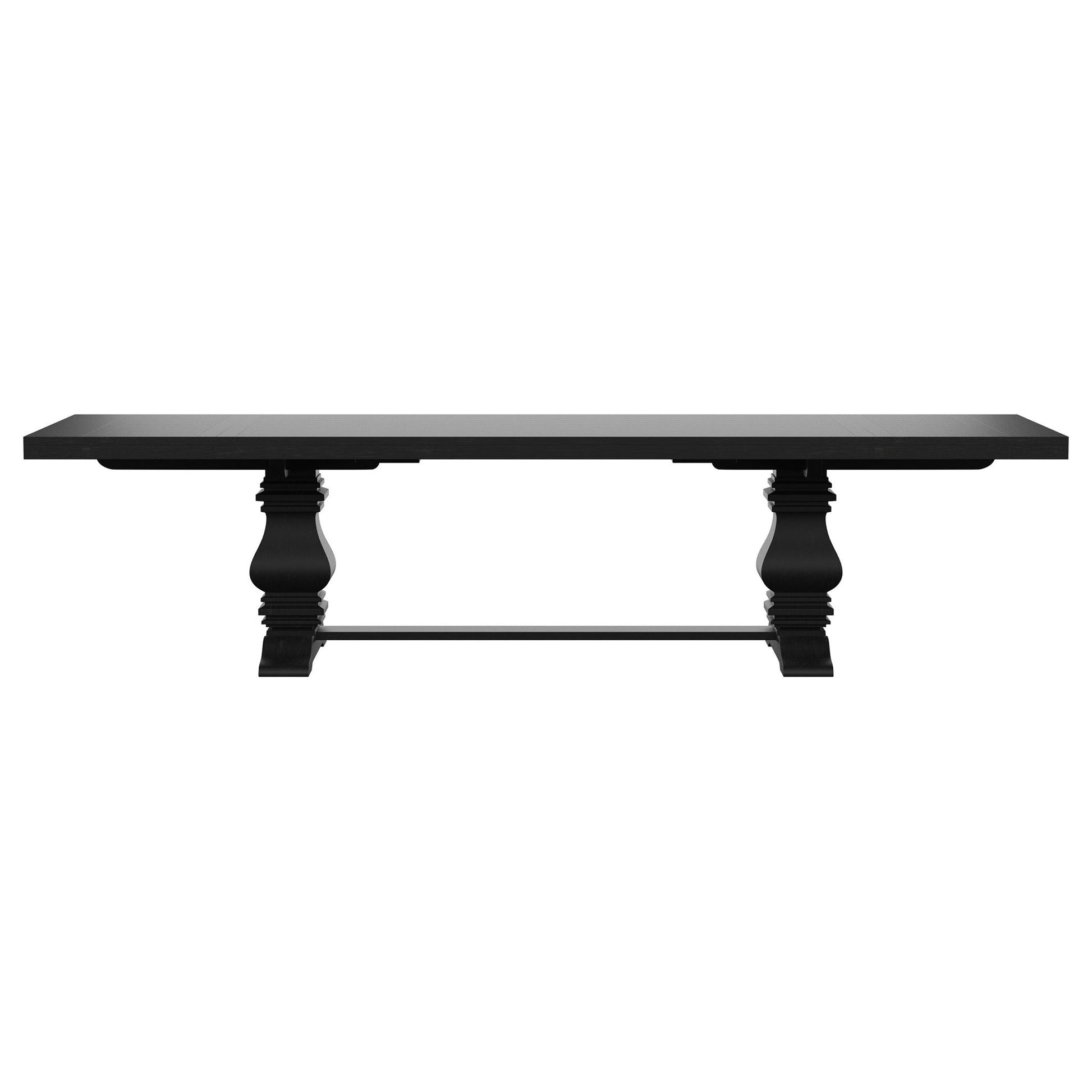 Extension Dining Table Set With Expandable Table With Upholstered Wingback Chairs
