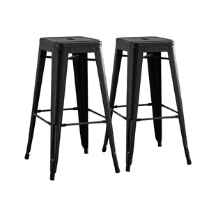 Backless Bar Stools (Set of 2) - Black
