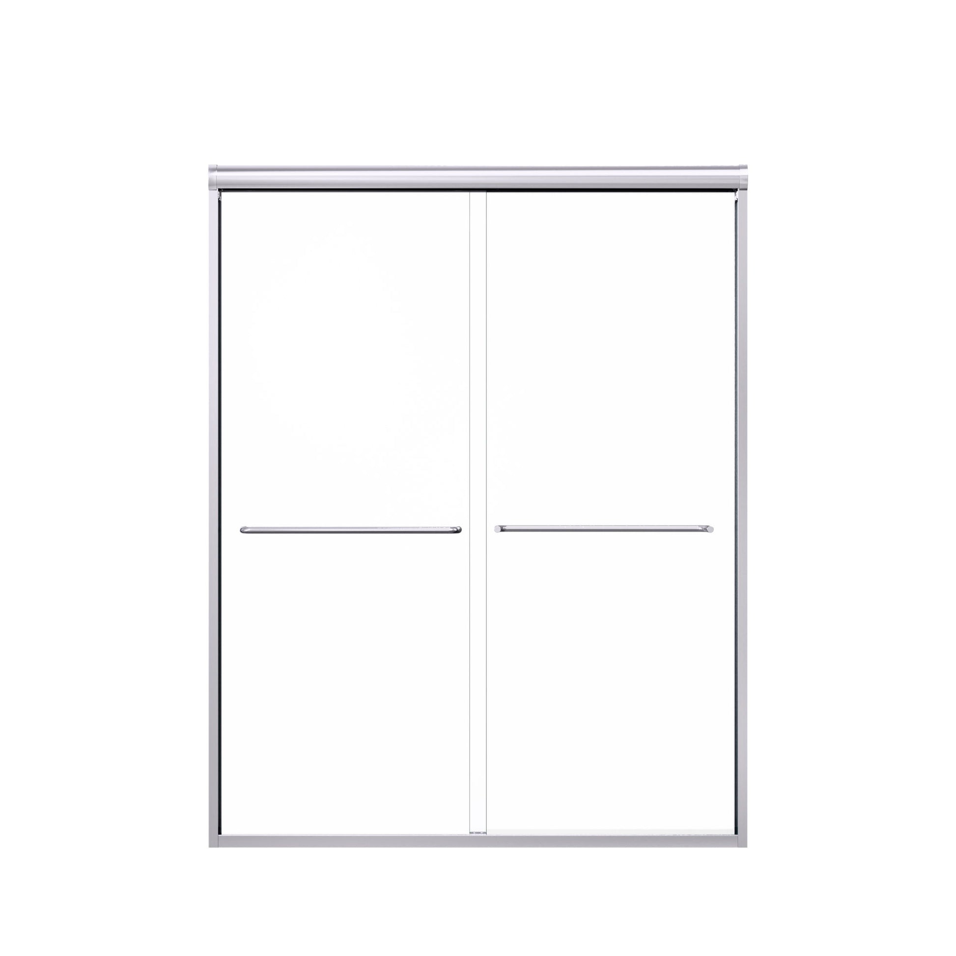Modern Semi Frameless Double Sliding Shower Door