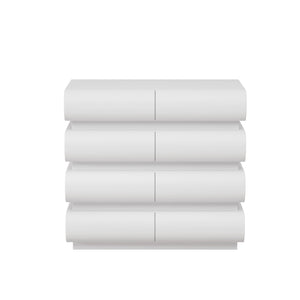 Minimalist Handle Less 8 Drawer Dresser With Wide Storage