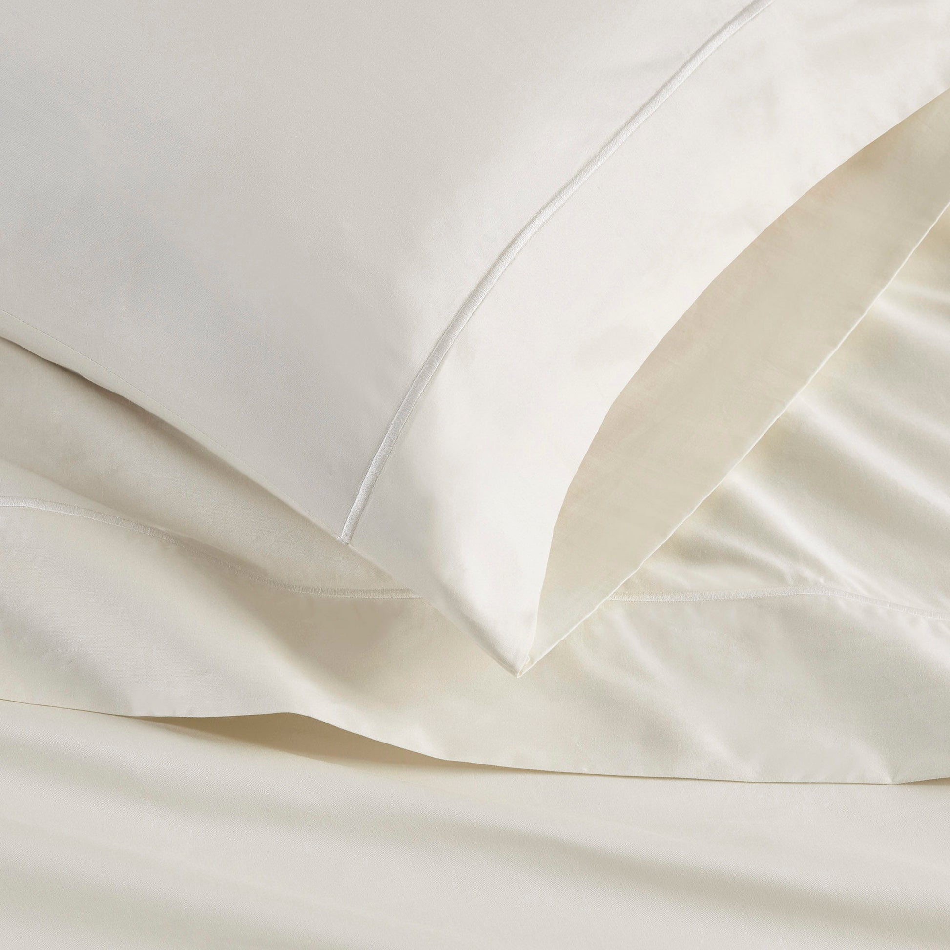 Luxury Egyptian - King Pillowcases - Ivory
